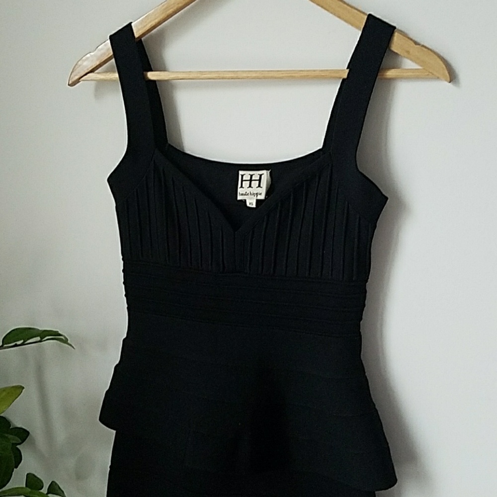 Haute Hippie Bandage Peplum Dress - Picture 2 of 8